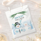 Sneeuw in liefde winter bruiloft bedankzakje (Geknipt)