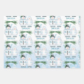 Sneeuw in liefde winter bruiloft inpakpapier vel (Voorkant 2)