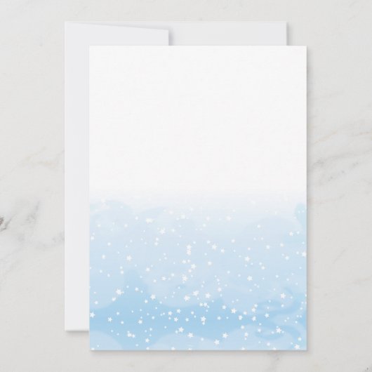 Sneeuw in liefde winter bruiloft kaart (Achterkant)