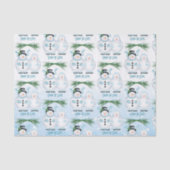 Sneeuw in liefde winter bruiloft tissuepapier (Voorkant)