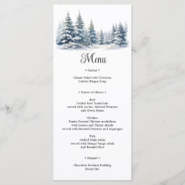 Sneeuw in Liefde winter dennenbos Menu