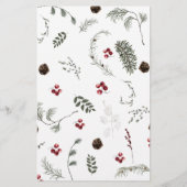 Sneeuw in Liefde Winter Evergreen Vrijgezellenfees (Achterkant)