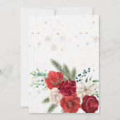 Sneeuw in Liefde Winter Rustiek Sneeuwvlok Vrijgez Kaart (Achterkant)