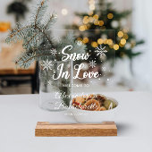 Sneeuw in liefde Winter vrijgezellenfeest Acryl Bord