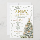 Sneeuw in Liefde Winter Vrijgezellenfeest Kaart (Voorkant)