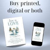 Sneeuw in Liefde Winter Vrijgezellenfeest Kaart