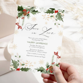 Sneeuw in Liefde Winter Vrijgezellenfeest Kaart