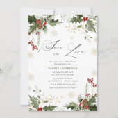 Sneeuw in Liefde Winter Vrijgezellenfeest Kaart (Voorkant)