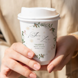 Sneeuw in Liefde Winter Vrijgezellenfeest Papieren Bekers