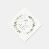 Sneeuw in Liefde Winter Vrijgezellenfeest Servet (Hoek)