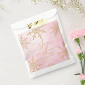 Sneeuw in liefde Winter Wonderland Bruidsborrel Bedankzakje (Gezegeld)