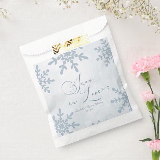 Sneeuw in liefde Winter Wonderland Vrijgezellenfee Bedankzakje (Gezegeld)