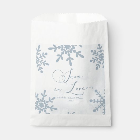 Sneeuw in liefde Winter Wonderland Vrijgezellenfee Bedankzakje (Voorkant)