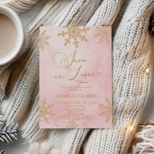 Sneeuw in liefde Winter Wonderland Vrijgezellenfee Kaart