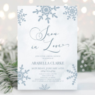 Sneeuw in liefde Winter Wonderland Vrijgezellenfee Kaart