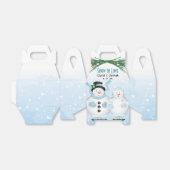 Sneeuw in liefde Wintertrouw Bedankdoosjes (Uitgevouwen)