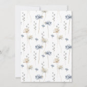 Sneeuw in liefde winterwonderland blauw Vrijgezell Kaart (Achterkant)