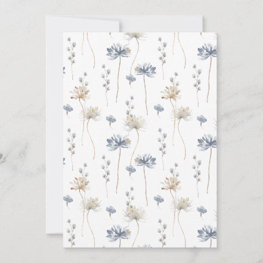 Sneeuw in liefde winterwonderland blauw Vrijgezell Kaart (Achterkant)