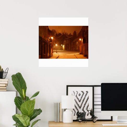 Sneeuw in Lincoln Print (Thuiskantoor)