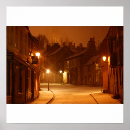 Sneeuw in Lincoln Print (Voorkant)