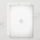Sneeuw in Love Baby Shower Uitnodiging (Achterkant)