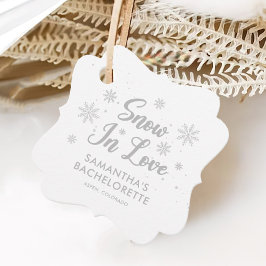 Sneeuw in Love Bachelorette Bedankjes Labels