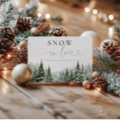 Sneeuw in Love Bruidsmeisjes Uitnodiging Vouwkaart