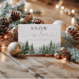 Sneeuw in Love Bruidsmeisjes Uitnodiging Vouwkaart