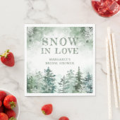 Sneeuw in Love Bruidsmeisjesfeestje  Servet (Insitu)