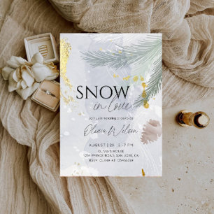 Sneeuw in Love Bruidsuitnodiging-Winter Wonderland Kaart