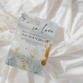 Sneeuw in Love Kerstmis Bruiloft- Winter Wonderlan Kaart