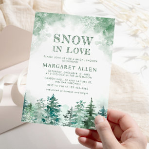 Sneeuw in Love Sneeuwvlok Bruidsmeisjesfeest Kaart