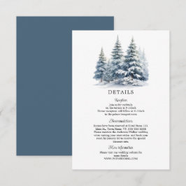 Sneeuw in Love winter bos details Informatiekaartje