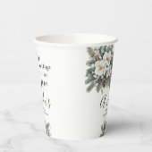Sneeuw in Love winter bruids-shower papieren beker (Links)