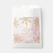 Sneeuw in Love Winter Wonderland Bruidsborrel Bedankzakje (Voorkant)