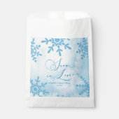 Sneeuw in Love Winter Wonderland Bruidsfeest Bedankzakje (Voorkant)