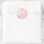 Sneeuw in Love Winter Wonderland Bruidsfeest Ronde Sticker (Tas)