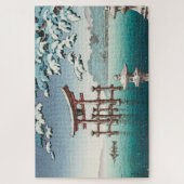 Sneeuw in Miyajima door Tsuchiya Koitsu Legpuzzel (Verticaal)