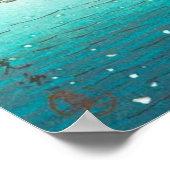 Sneeuw in Miyajima hanga winterlandschap Poster (Hoek)