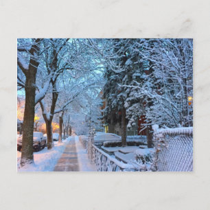 Sneeuw in Montreal Briefkaart