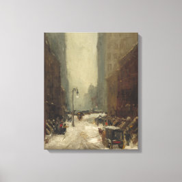 Sneeuw in New York City (winter in NYC) Canvas Afdruk