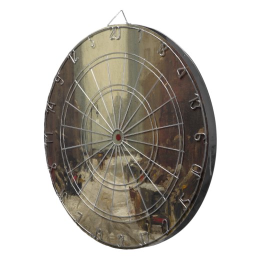 Sneeuw in New York City (winter in NYC) Dartbord (Voorkant Rechts)