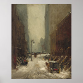 Sneeuw in New York City (winter in NYC) Poster