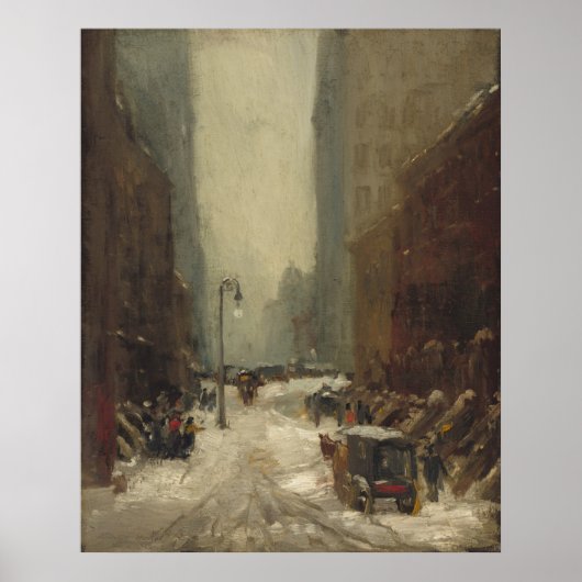 Sneeuw in New York City (winter in NYC) Poster (Voorkant)