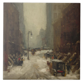 Sneeuw in New York City (winter in NYC) Tegeltje