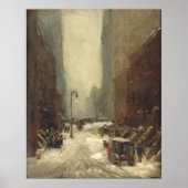 Sneeuw in New York - Robert Henri Fine Art Poster (Voorkant)