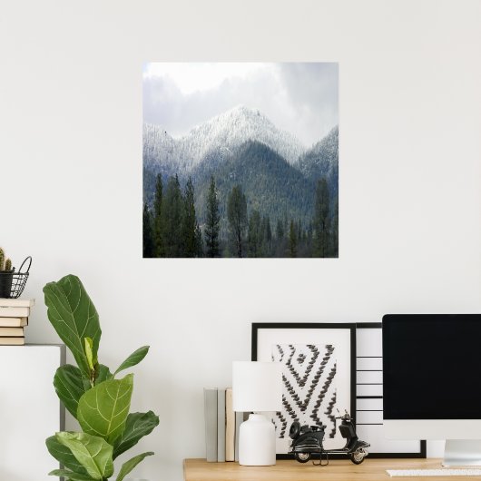 Sneeuw in poedervorm..... poster (Thuiskantoor)