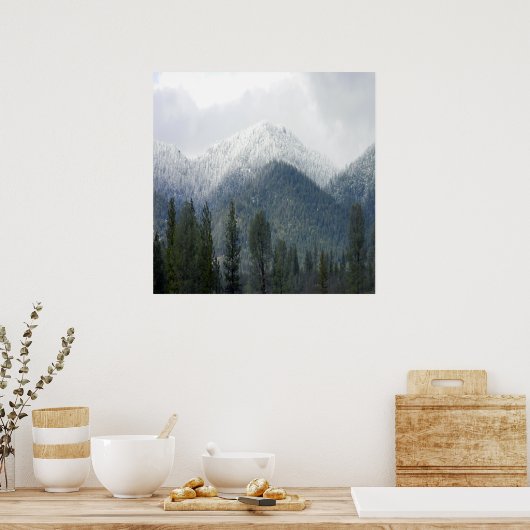 Sneeuw in poedervorm..... poster (Keuken)