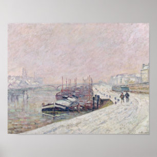 Sneeuw in Rouen Poster