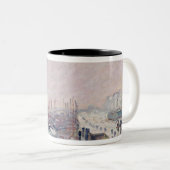 Sneeuw in Rouen Tweekleurige Koffiemok (Voorkant rechts)